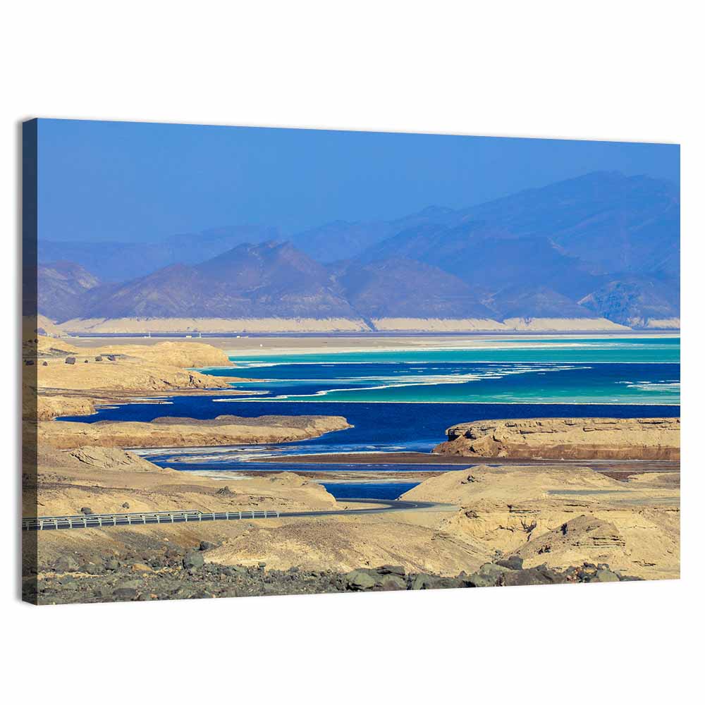 Salty Coastline Of Lake Assal Wall Art