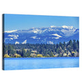 Lake Washington Snow-capped Peaks Wall Art