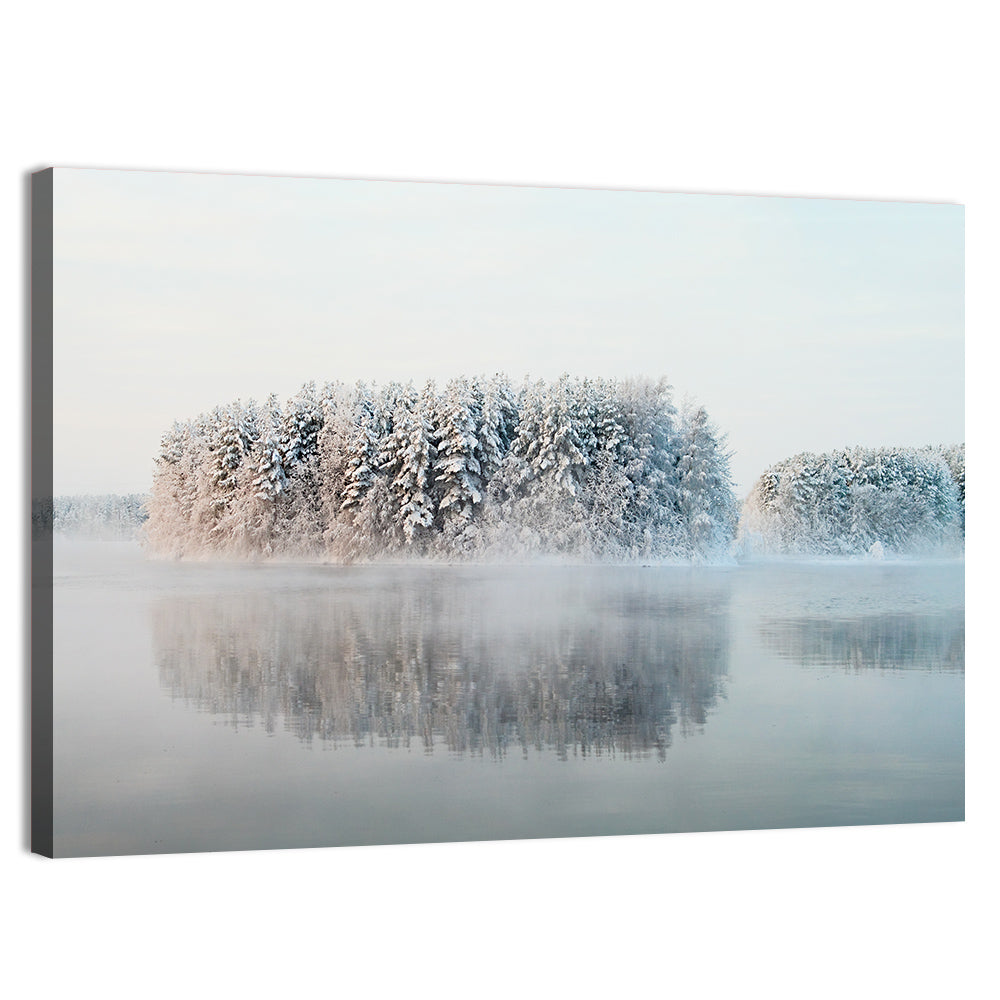 Misty Karelia Lake Wall Art