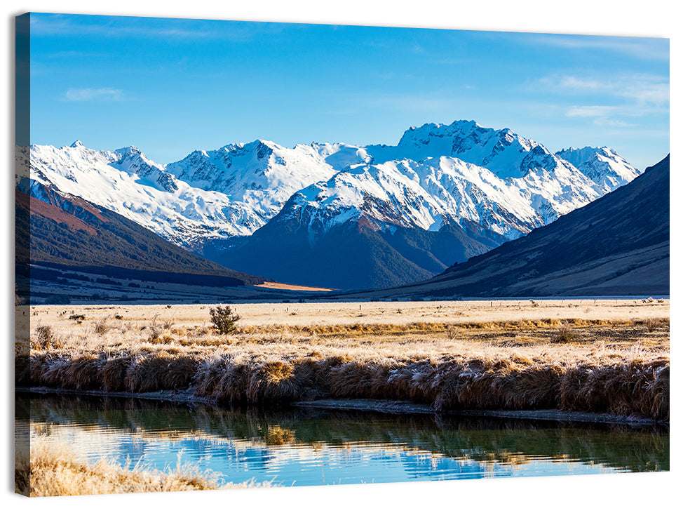 Canterbury Mountain Valley Wall Art, canvas print, landscape