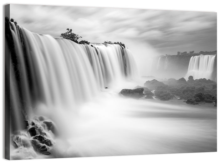 Iguazu Falls in Mist Wall Art as a canvas print