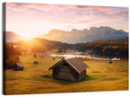 Sunrise Over Geroldsee Cabin Wall Art