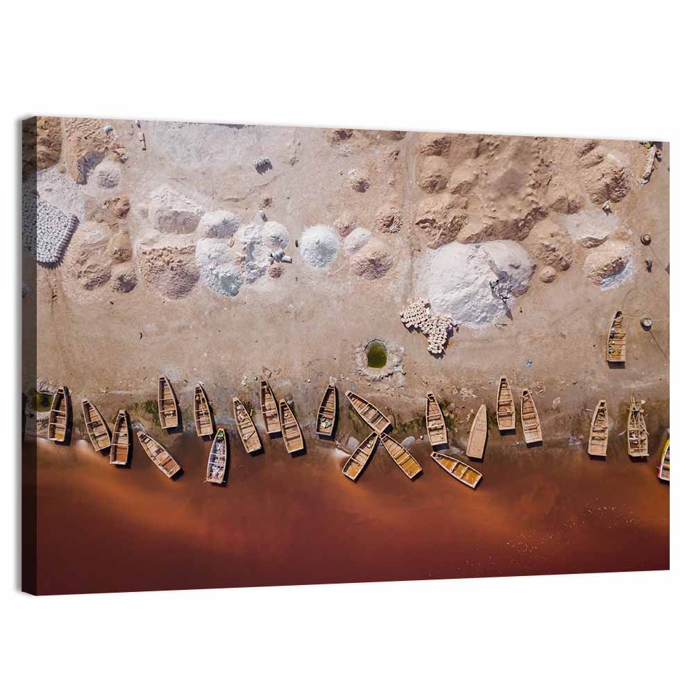Pink Lake Retba Wall Art