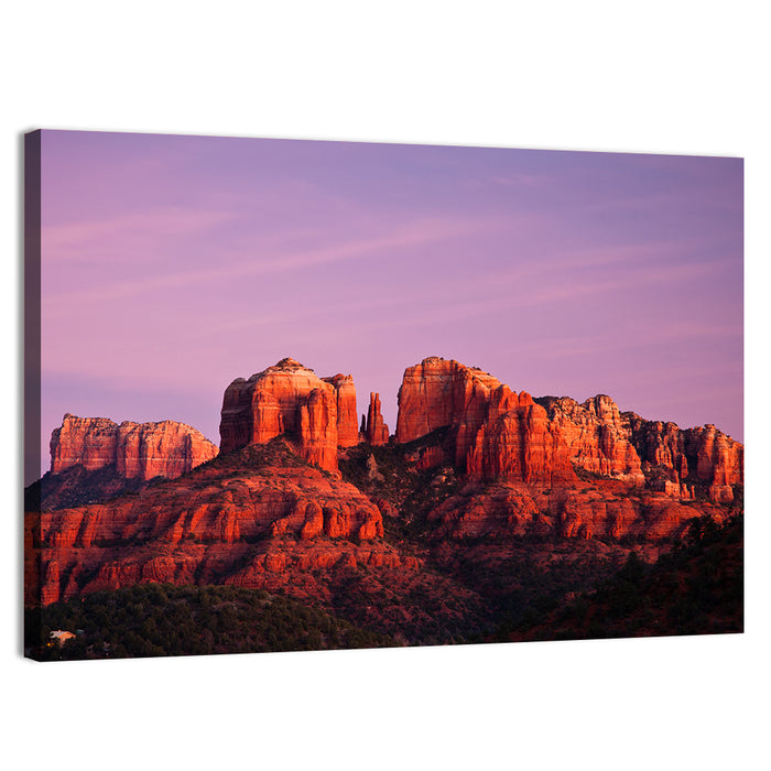 Cathedral Rock Sunset, Sedona Wall Art as a canvas print