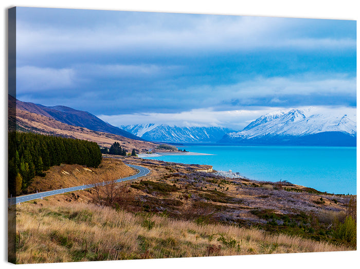 Lake Pukaki Cloudscape Wall Art as a canvas print