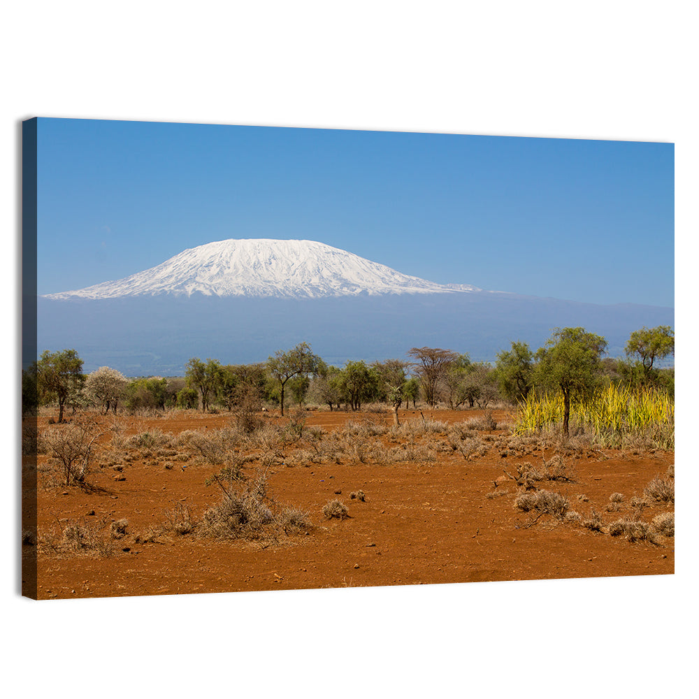 Mount Kilimanjaro Landscape Wall Art, canvas print, landscape