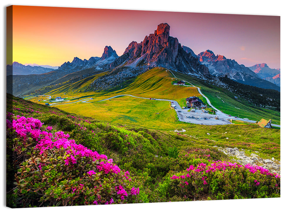 Passo Giau Flower Meadow Wall Art