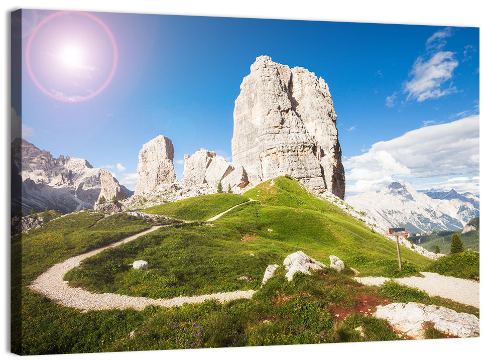 Cinque Torri Trail Wall Art, canvas print, landscape