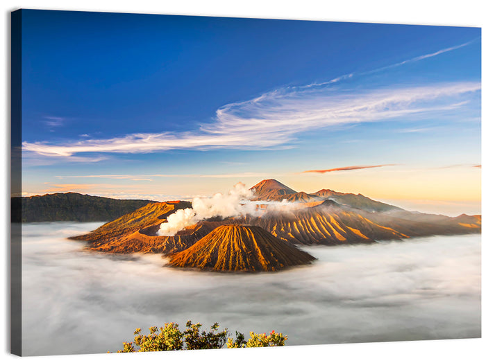 Mount Bromo Sunrise Wall Art as a canvas print