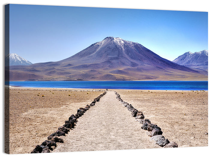 Volcanoes Around Laguna Miscanti Wall Art as a canvas print