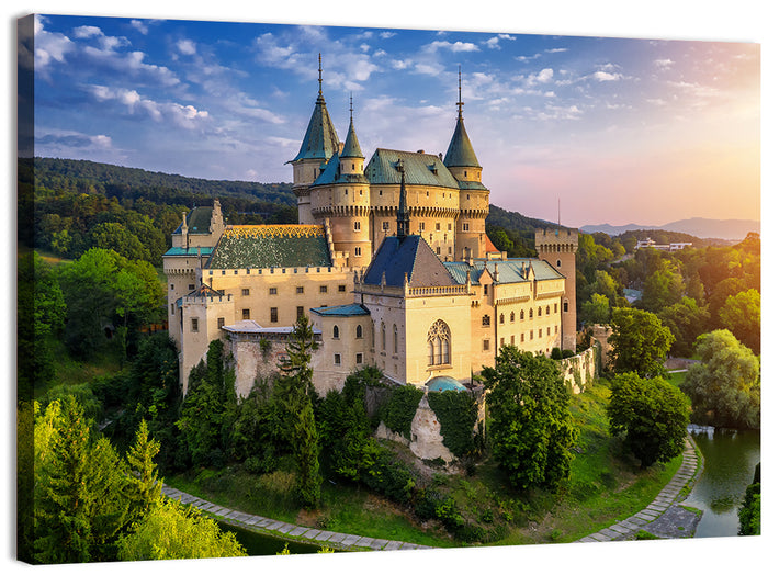 Bojnice Medieval Castle Wall Art as a canvas print