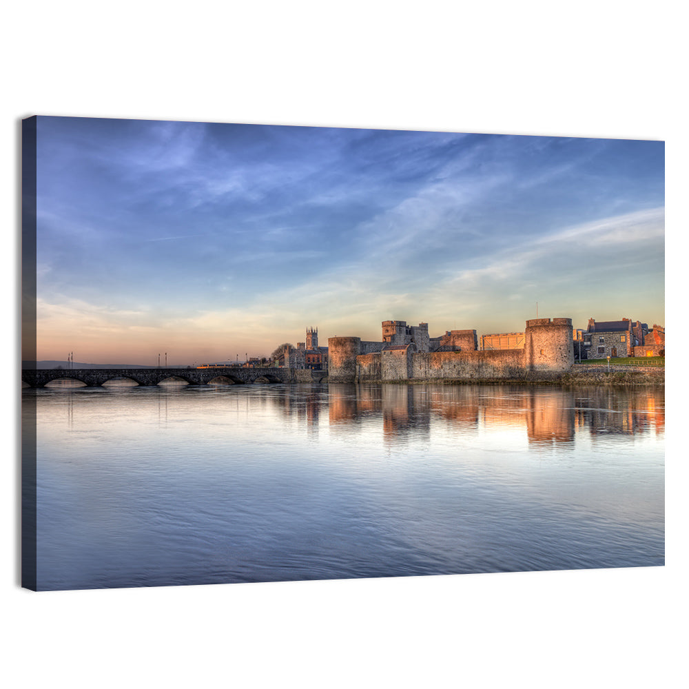 King John's Castle at Sunset Wall Art
