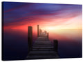 Wooden Pier at Sunset Wall Art