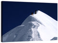 Climbers on a Snowy Himalayan Peak Wall Art
