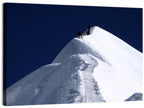 Climbers on a Snowy Himalayan Peak Wall Art
