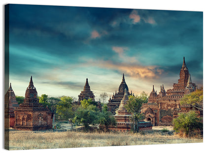 Myanmar Ancient Pagodas Wall Art