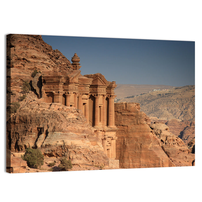 The Monastery at Petra Wall Art as a canvas print