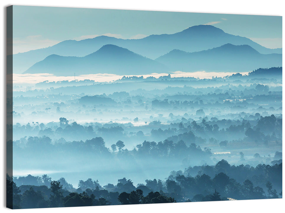 Misty Guatemalan Mountains Wall Art, canvas print, landscape