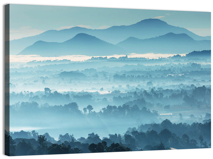 Misty Guatemalan Mountains Wall Art as a canvas print