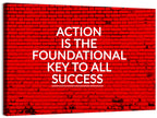 Key to Success on Red Brick Wall Art