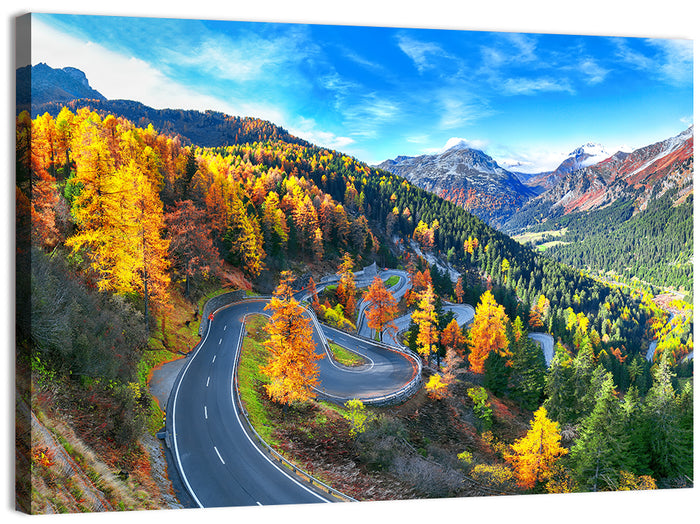 Maloja Pass Wall Art as a canvas print