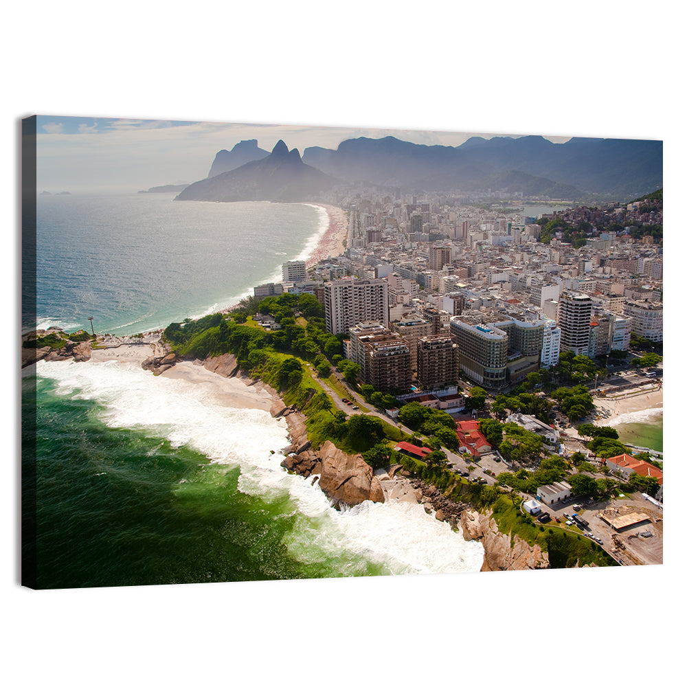 Ipanema Coast Aerial View Wall Art
