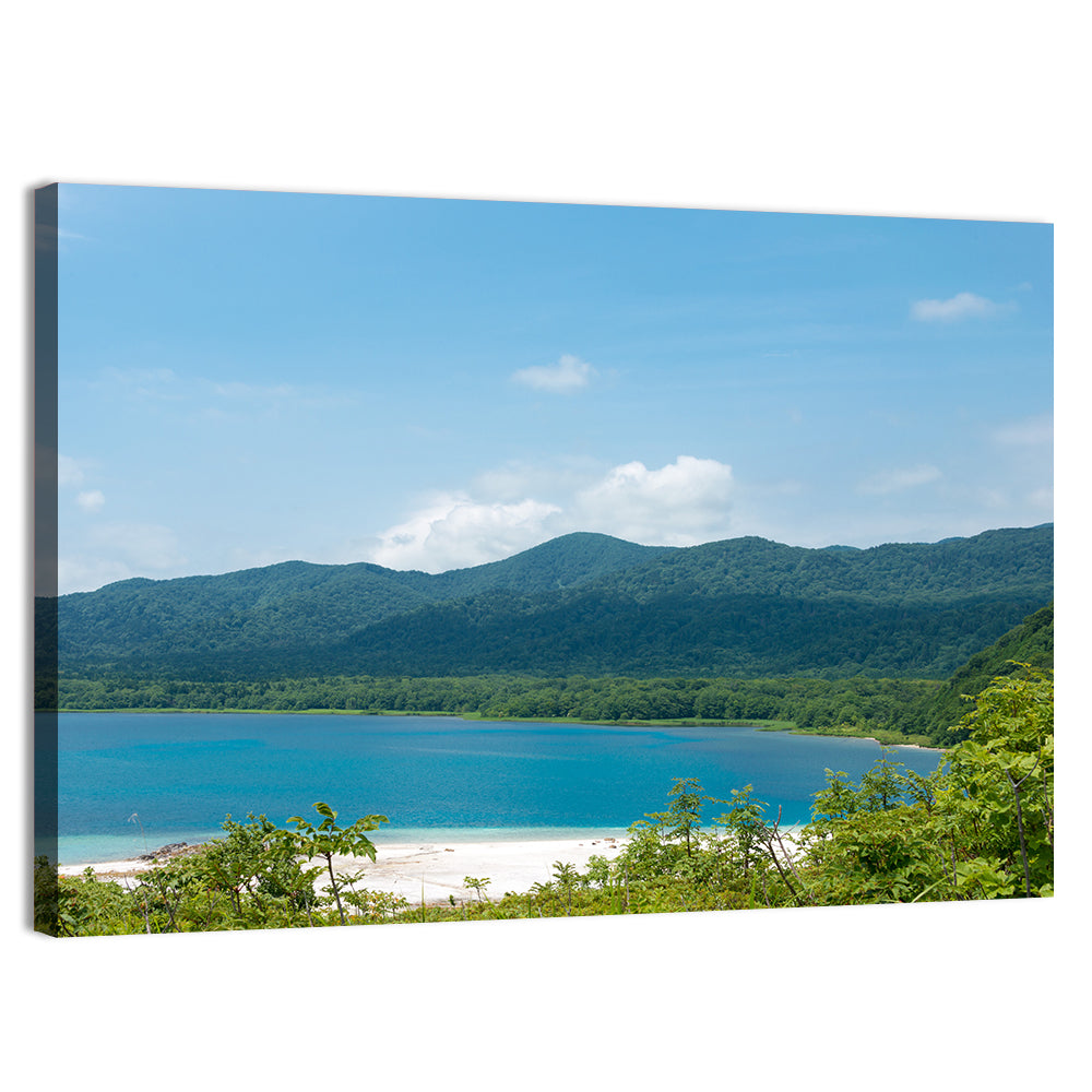 Usori Lake Shoreline Wall Art, canvas print, landscape