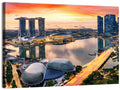 Marina Bay Sunset Skyline Wall Art