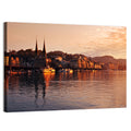 Lucerne Lake Sunset Skyline Wall Art