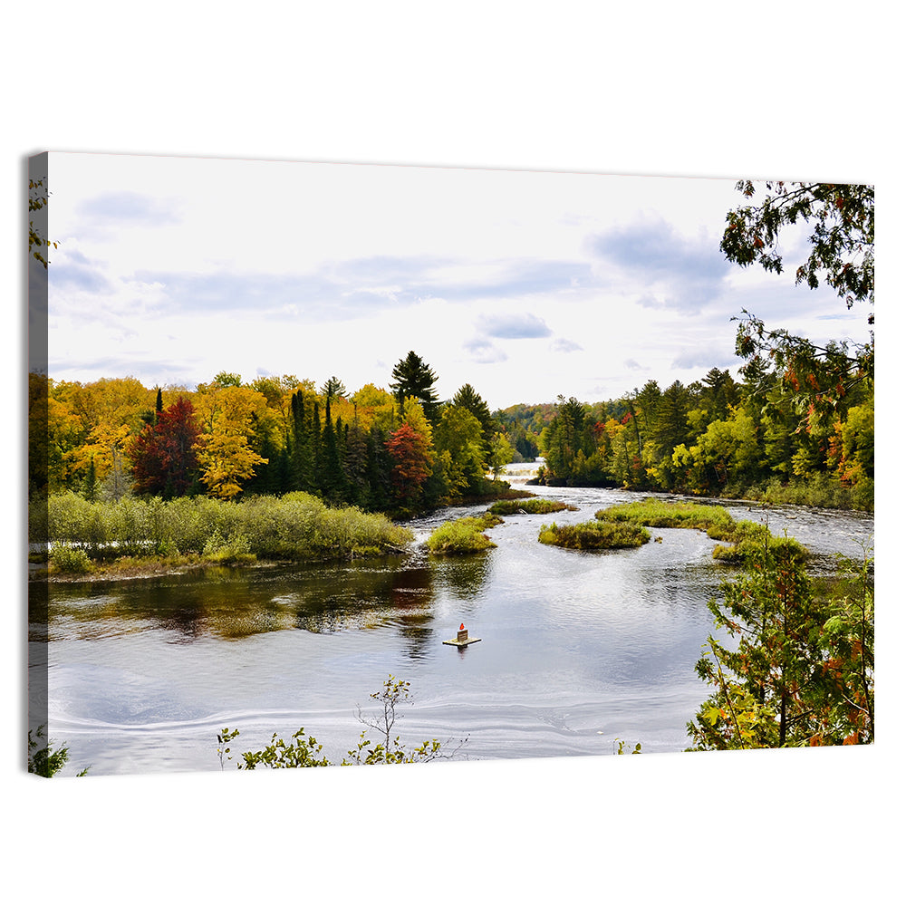 Tahquamenon River Autumn Scene Wall Art