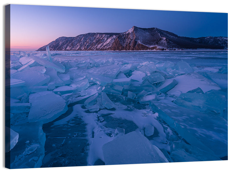 Twilight Over Lake Baikal Wall Art, canvas print, landscape