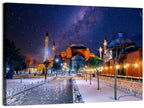Hagia Sophia Under Starry Sky Wall Art