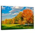 Autumn Trees and Lakeside Lawn Wall Art