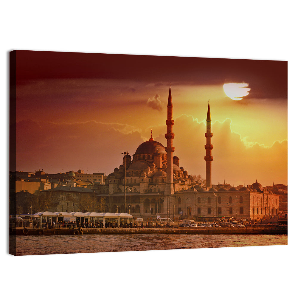 Yeni Cami Golden Hour Wall Art