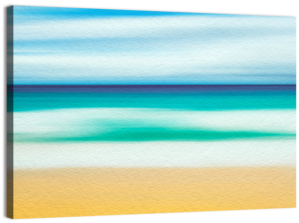 Sand and Surf Abstraction Wall Art