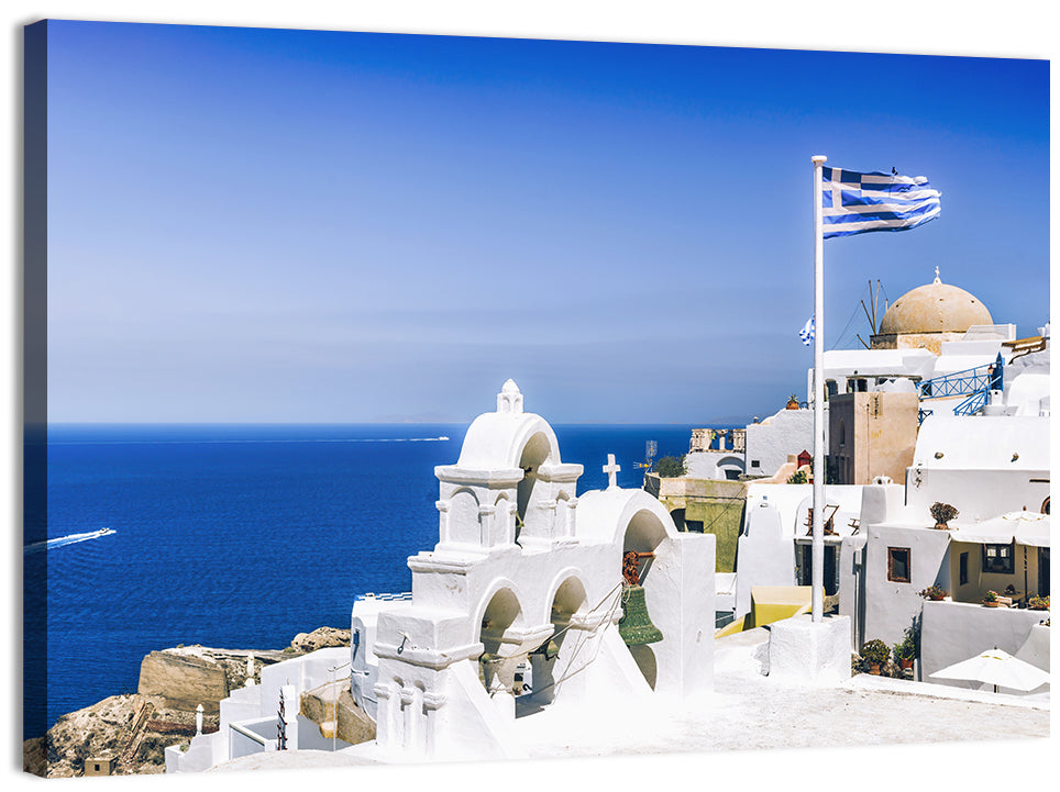 Oia Bell Tower, Santorini Wall Art
