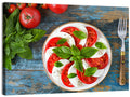 Rustic Caprese Salad with Basil Wall Art