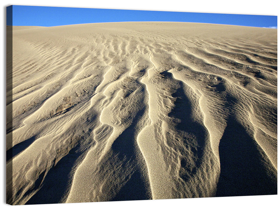 Endless Rippled Sand Dunes Wall Art, canvas print, landscape