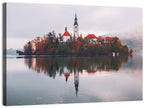 Lake Bled Morning Reflection Wall Art