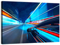 Light Trails Speed Car Wall Art