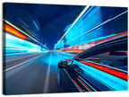 Light Trails Speed Car Wall Art