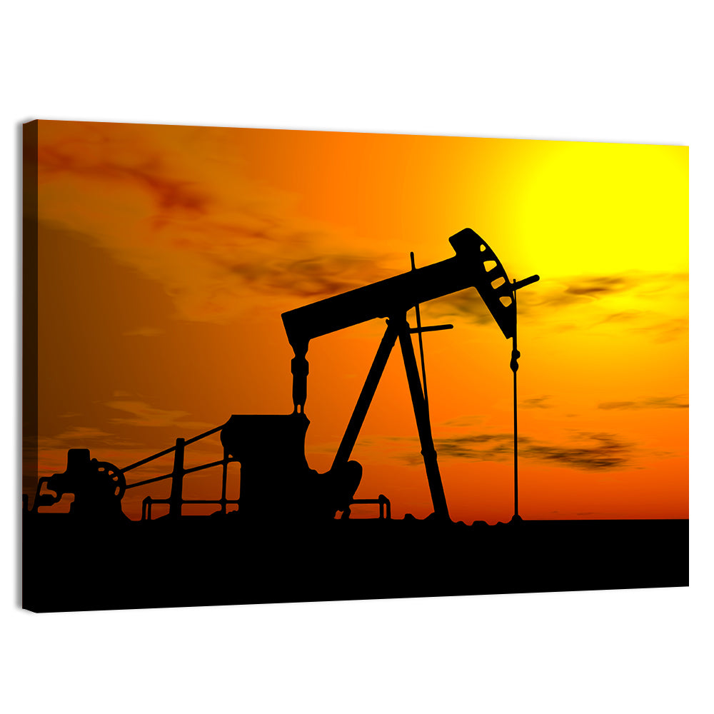 Industrial Oil Pump Wall Art