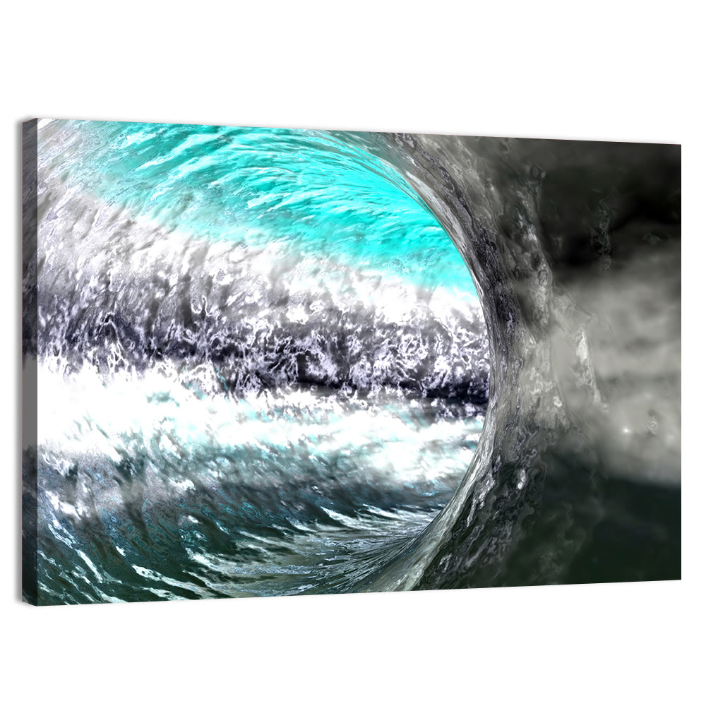 Water Tunnel Concept Wall Art, canvas print, landscape