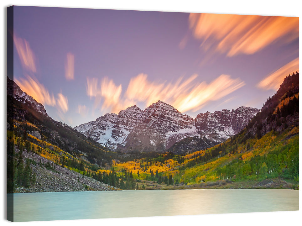 Maroon Bells Sunset Wall Art