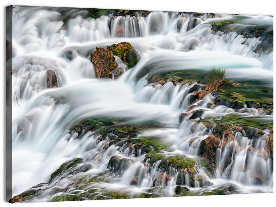 Canete River Cascade Wall Art, canvas print, landscape