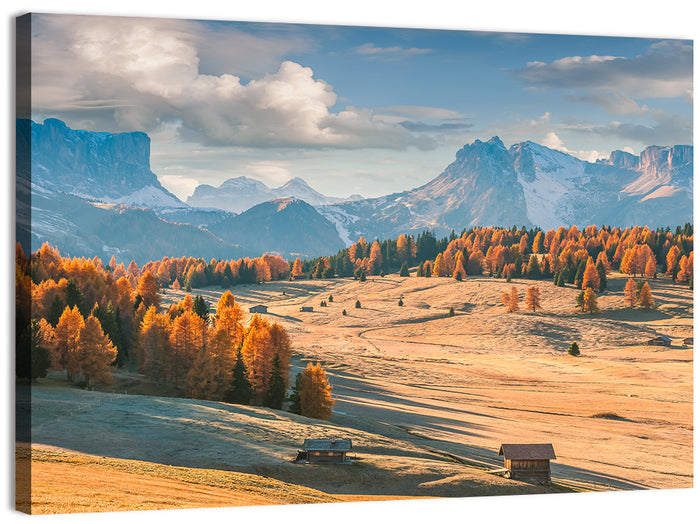 Autumn in the Dolomites Wall Art as a canvas print
