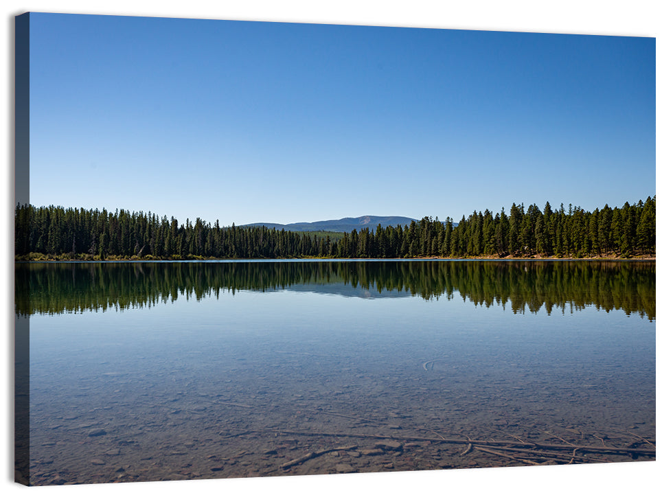 Holland Lake Reflection Wall Art, canvas print, landscape