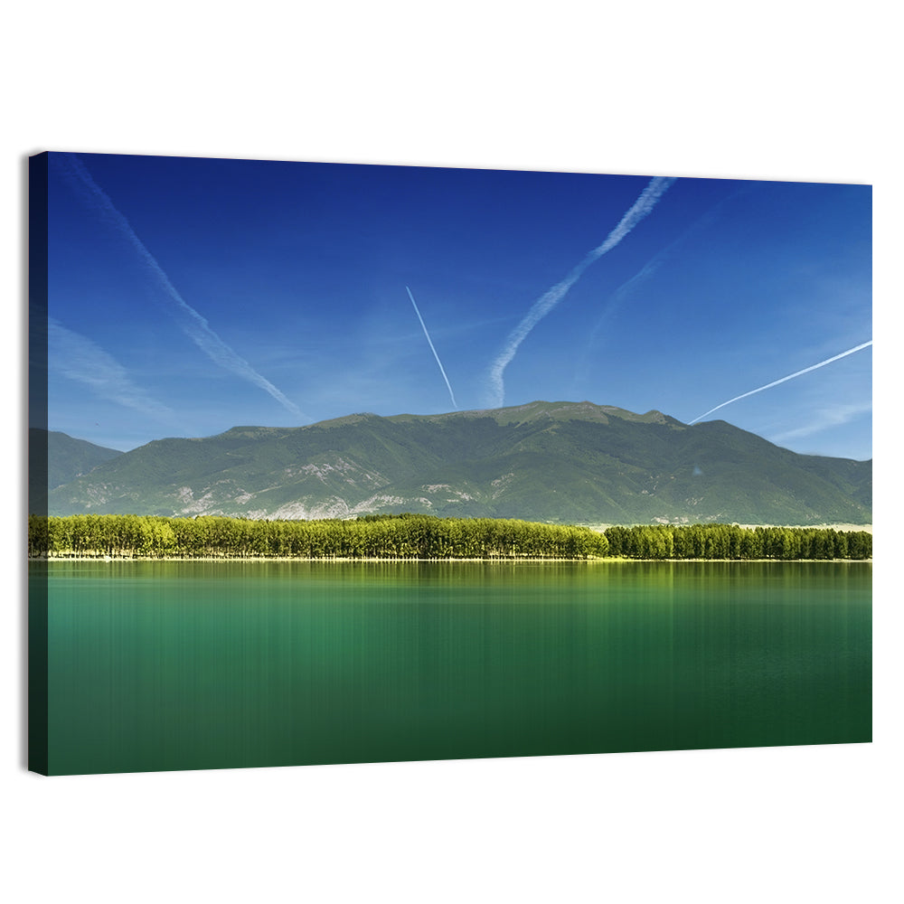 Koprinka Dam Reflections Wall Art, canvas print, landscape