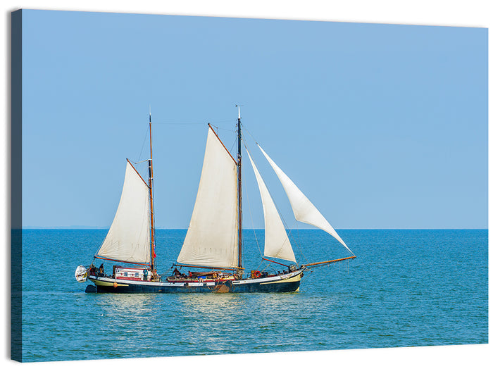 Sailing on Lake Ijssel Wall Art as a canvas print