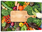 Vegetable Harvest on Cutting Board Wall Art